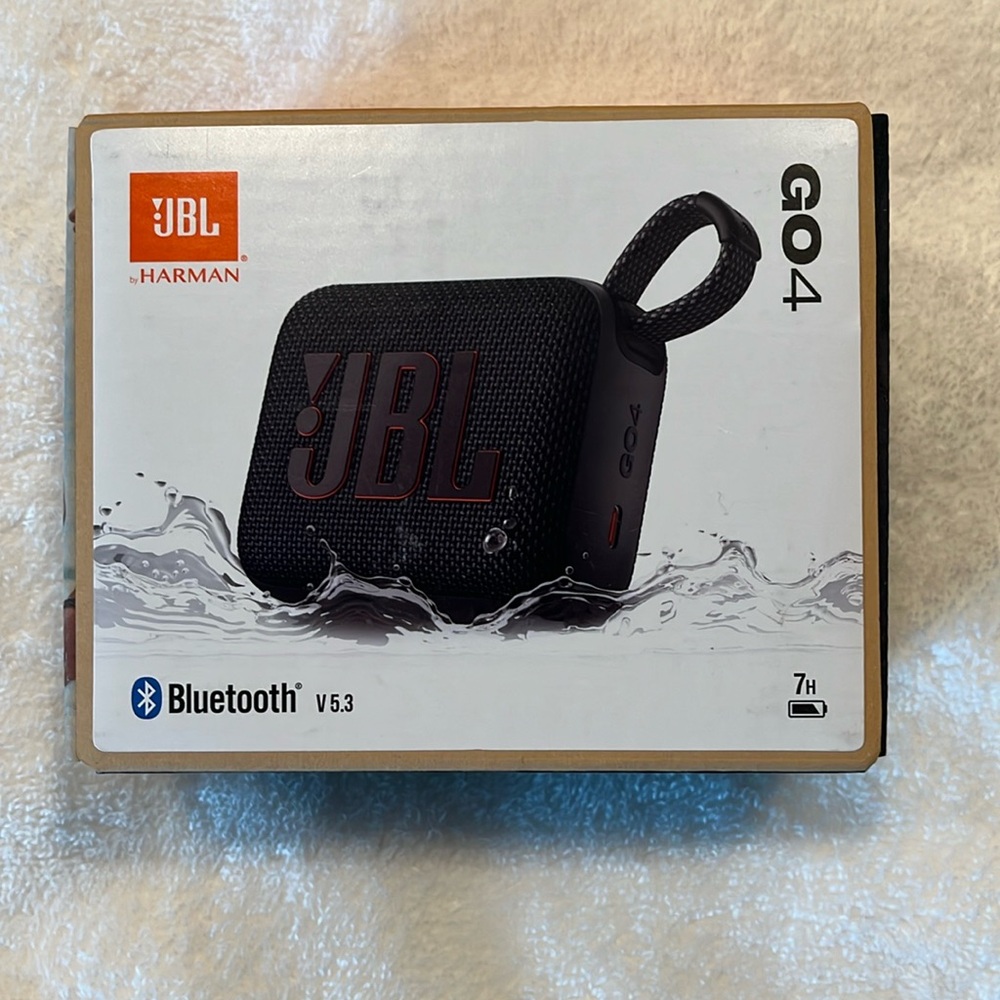 NEW-NEVER OPENED JBL Go4 Portable Waterproof Wireless Speaker